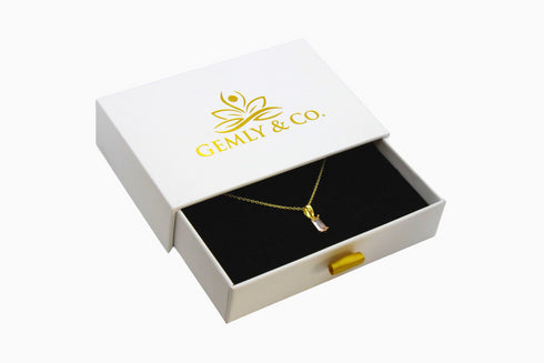 Ameya अमेय | Rosenquarz | Halskette | 18K Vermeil Vergoldung